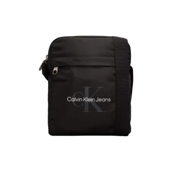 CALVIN KLEIN Polyurethane Shoulder Bag, Crossbody Bag Men's Black