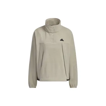 Adidas City Escape Loose Fit Sweatshirt Jackets Coats Women's Egg Stone Silver Gray