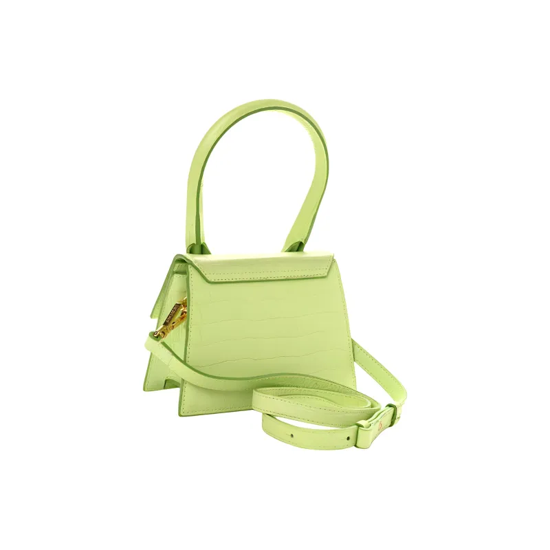 Jacquemus Leather Clutch Handbag Women's Green-3