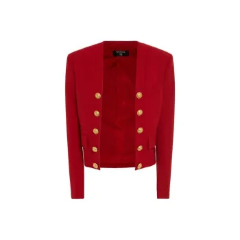 BALMAIN Jackets Coats Women's Red