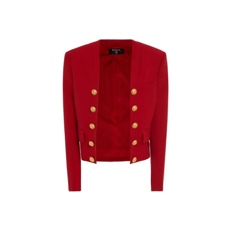 BALMAIN Jackets Coats Women's Red-0