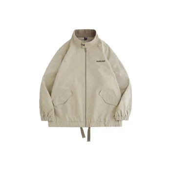 BLUELANDINC Loose Fit Workwear Jacket Women's Milk Tea Beige