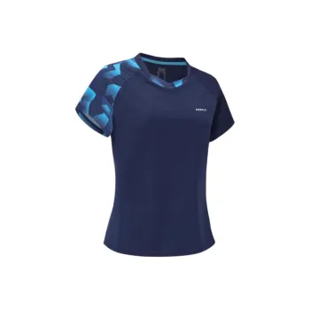 DECATHLON T Shirt Women's Dark Navy Blue/Royal Blue