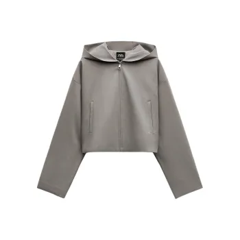 ZARA Trf Jackets Coats Women's Brown