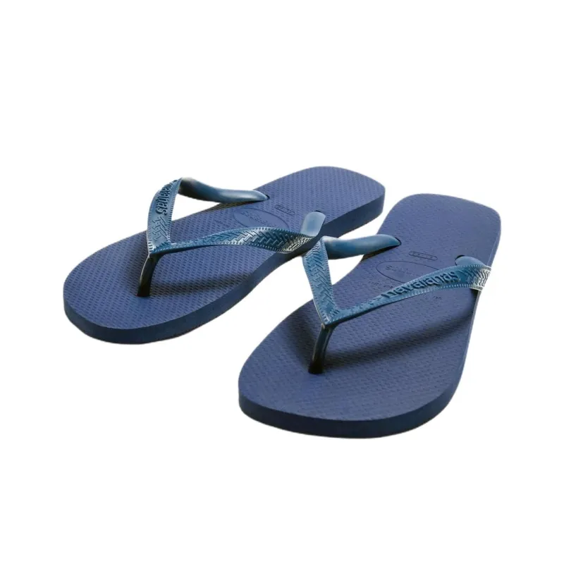 Havaianas x ZARA Rubber Sole Abrasion Resistant Flip Flops Men's Blue-2