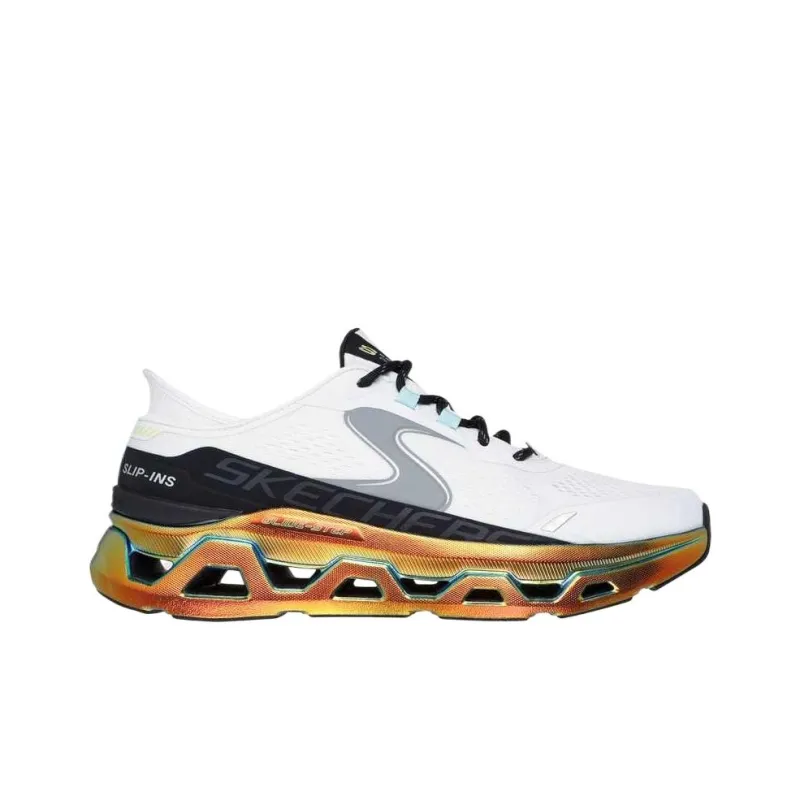 Skechers Glide Step Collection Cushioning, Slip Resistant, And Breathable Low Top Running Shoes Men's White-1