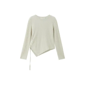UNIQLO T Shirt Women's 55 Light Gray Green