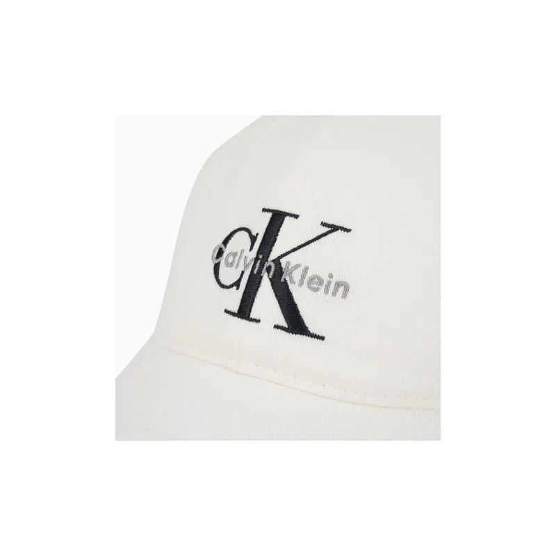 CALVIN KLEIN Cotton Baseball Caps Unisex Cow Ivory-2