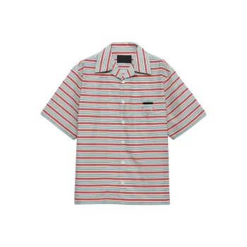 PRADA Striped Bowling Shirt