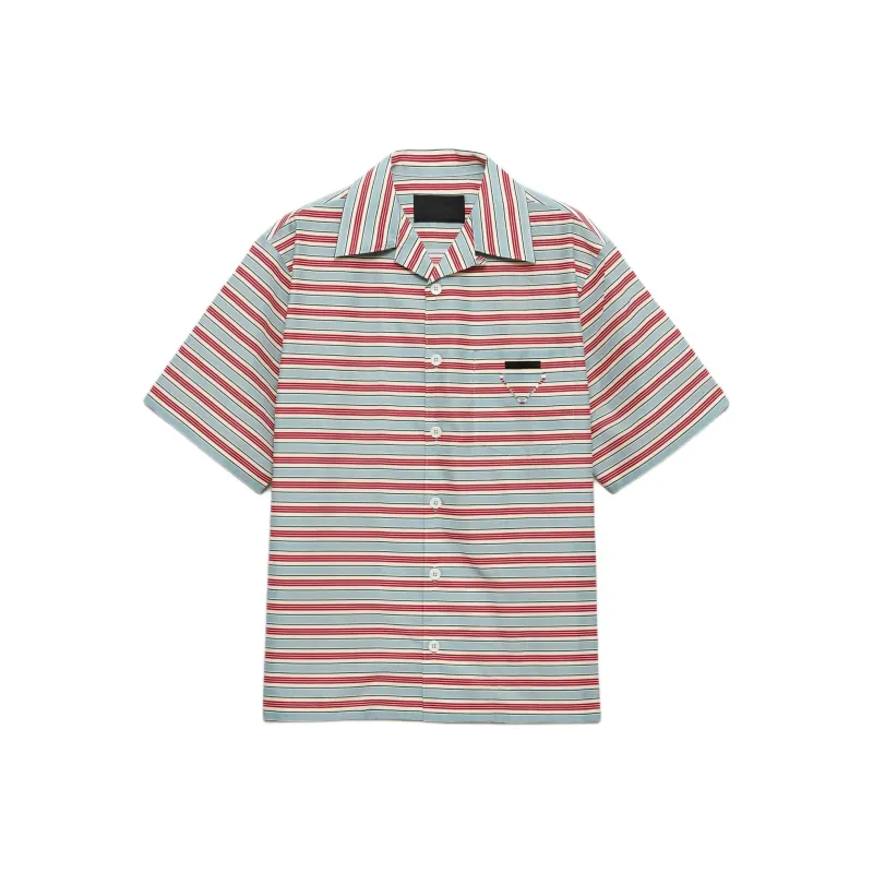 PRADA Striped Bowling Shirt-0