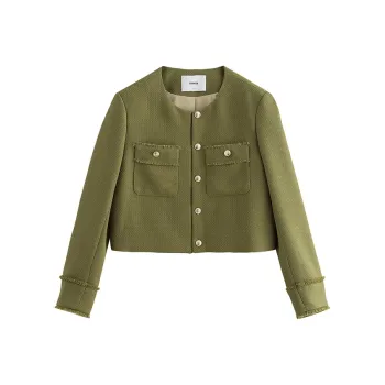 Initial Language Jackets Coats Women's Grass Mustard Green