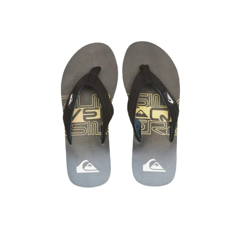 Quiksilver Abrasion Resistant Flip Flops Men's Black-3