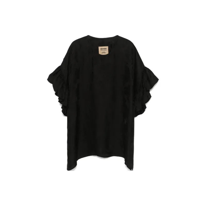 UMA WANG Floral Printed Crewneck T-Shirt-0