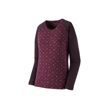 Patagonia Capilene Midweight Crew-Fire Floral Night Plum Sweatshirt Women's Night Plum