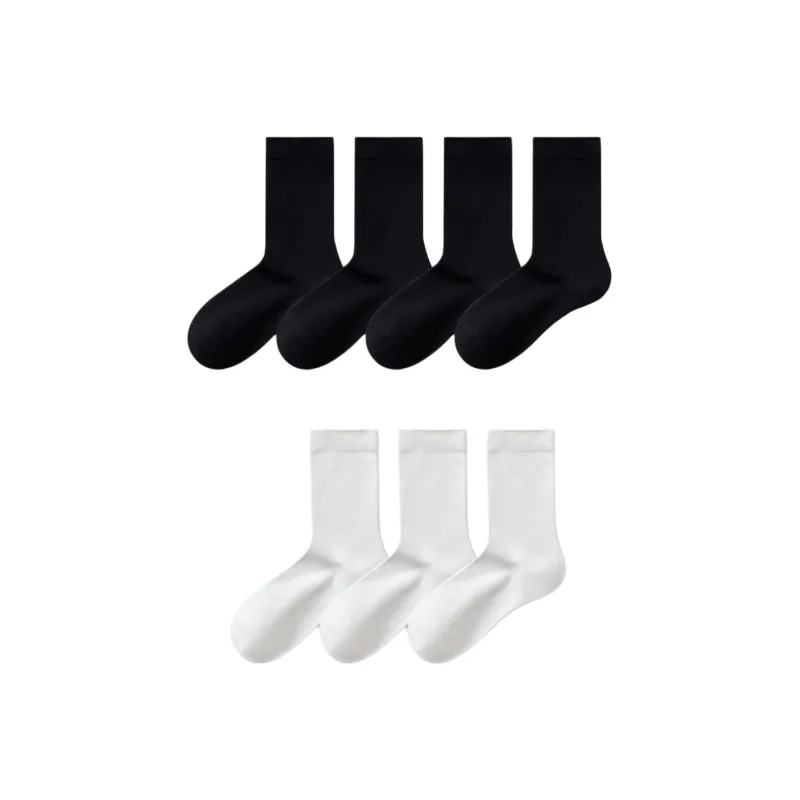 Temooues Mid Calf Socks Women's Combo Set-13