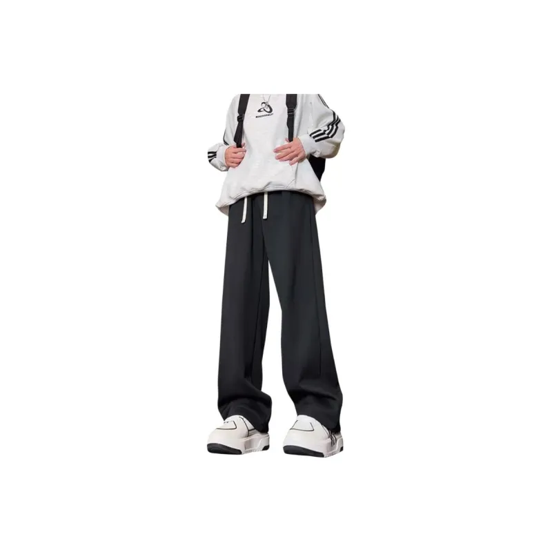 BENGEN Casual Pants Unisex Black-0