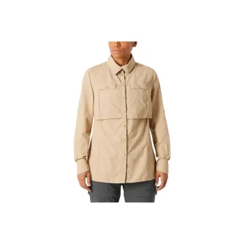 DECATHLON FORCLAZ Shirt Women's Milk Tea/Brown