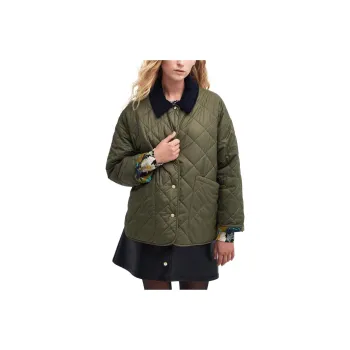 BARBOUR House Of Hackney Daintry Reversible Quilted Jacket Jackets Coats Women's Green