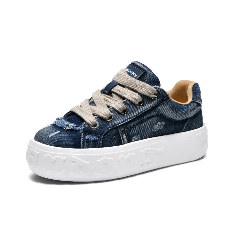 JIANDONG Coverage Slip Resistant Waterproof Cushioning Impact Resistance Low Top Skateboard Shoes Men's-4