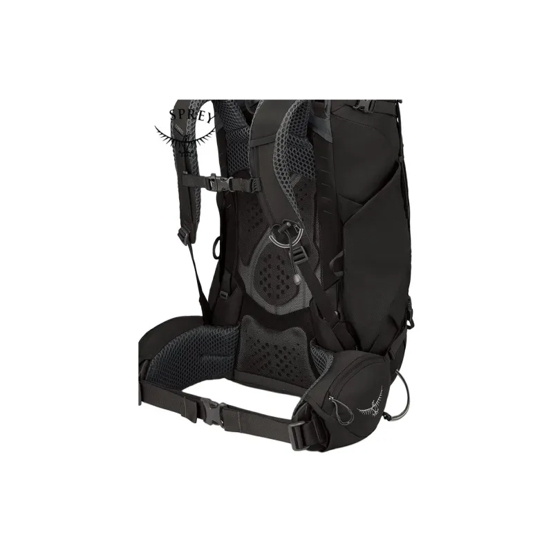 OSPREY Mountaineering Bag Outdoor Bag Waterproof Fabric 58L Black Women's-4