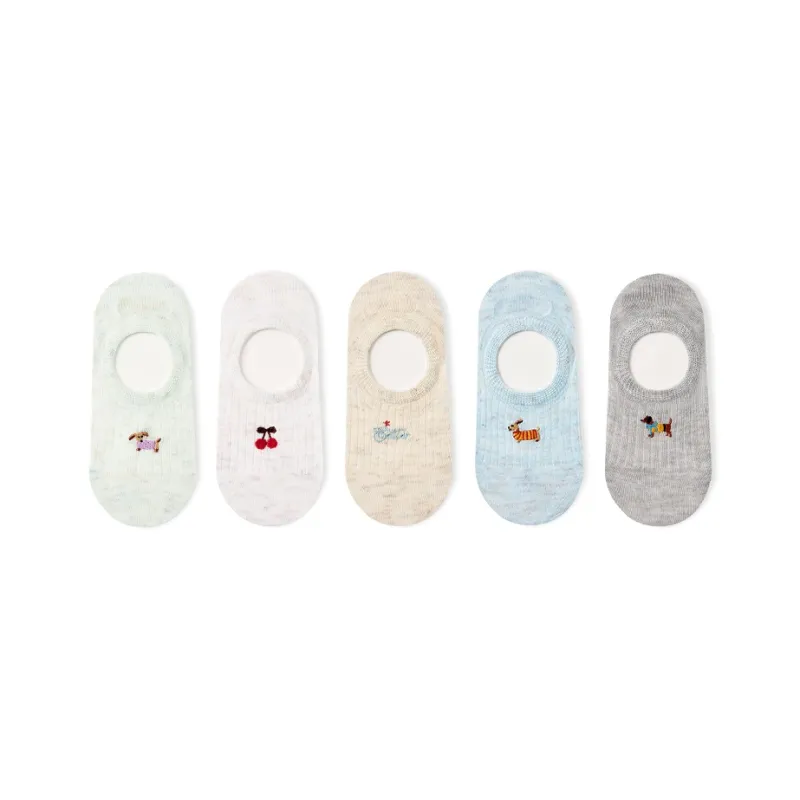 Primeet No Show Socks Women's 5 Pack-0