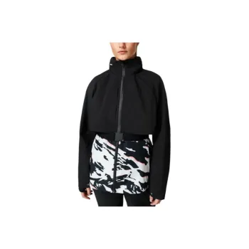 Sweaty Betty Jackets Coats Women's Black Snow Mountain Print