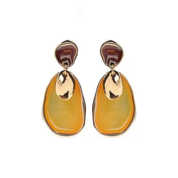 IDEE CREATIVE IDEA FOR YOU Gold Plated Earrings Women's Yellow