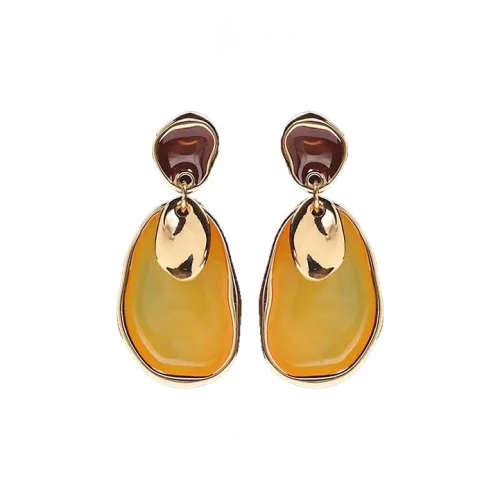 IDEE CREATIVE IDEA FOR YOU Gold Plated Earrings Women's Yellow