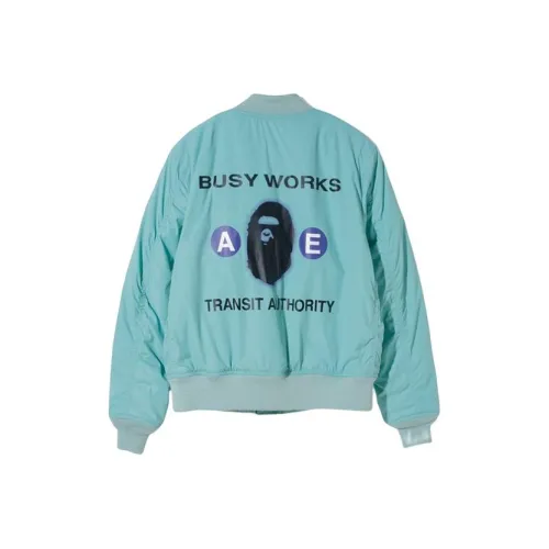 A BATHING APE Bape Jackets Women's Blue