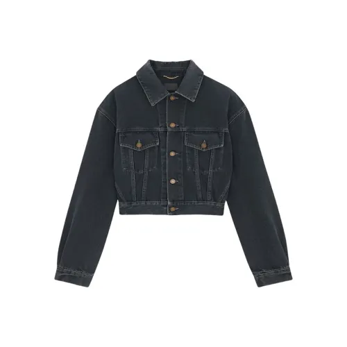 SAINT LAURENT Neo 80s Denim Jacket 'Black'