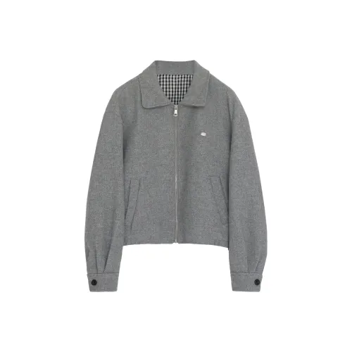REAL EASY Jackets Coats Women's Dark Gray