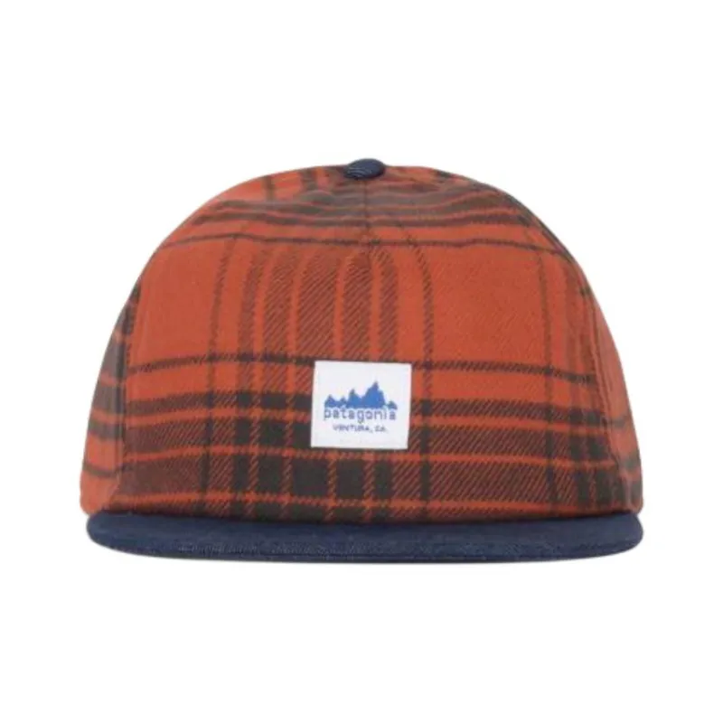 Patagonia Cotton Fabric Baseball Caps Unisex Orange-1