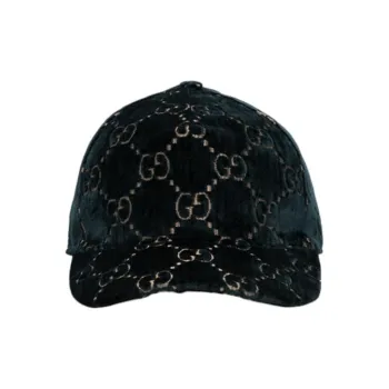 GUCCI Viscose, Silk, Cotton, Polyester, Nylon Baseball Caps Women's Black