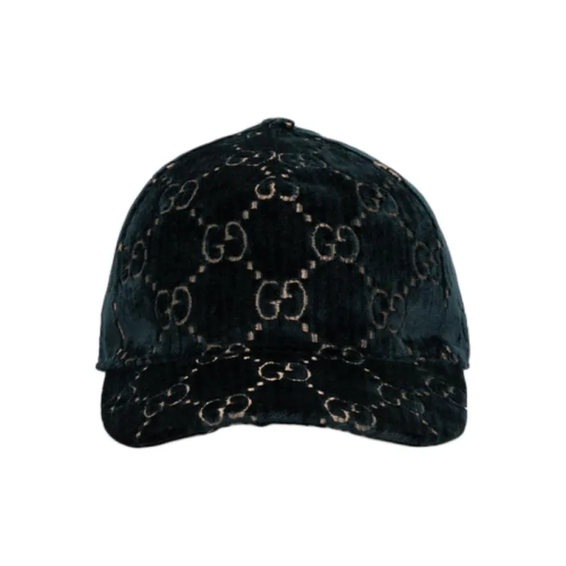 GUCCI Viscose, Silk, Cotton, Polyester, Nylon Baseball Caps Women's Black-0