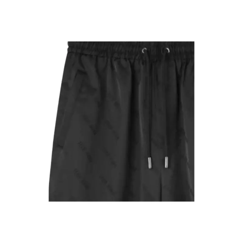 TEAM WANG Design Casual Shorts Unisex Black-3