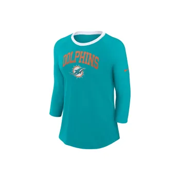 Nike Miami Dolphins Women's Nike Nfl 3/4 Sleeve T Shirt
