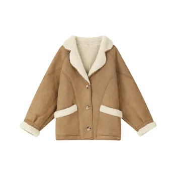 ELF SACK Jackets & Coats Women's Vintage Light Coffee