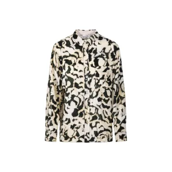 Forte Forte Abstract print Velvet Shirt