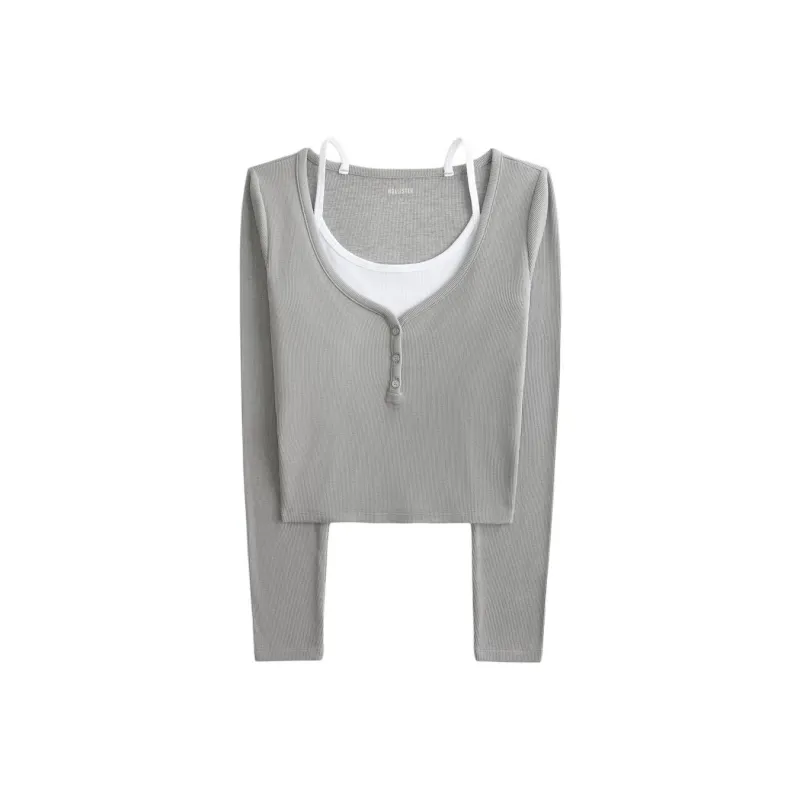 Hollister T Shirts Women's Gray-0
