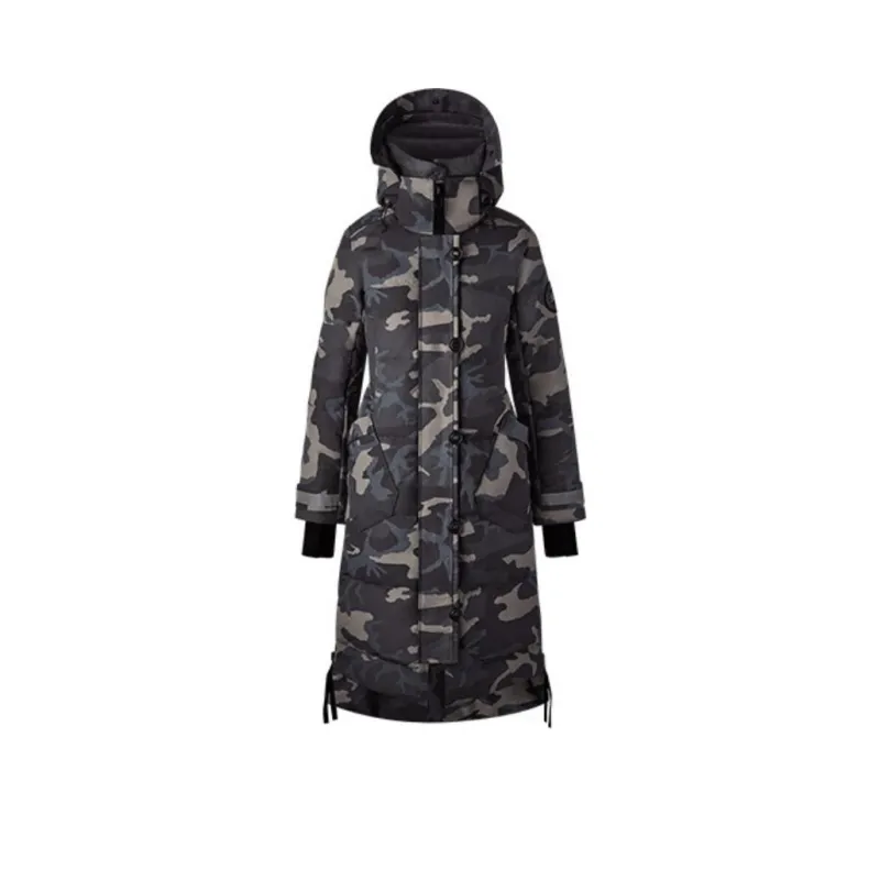 Canada Goose Aldridge Series Down Jacket Women's Black Camouflage-0