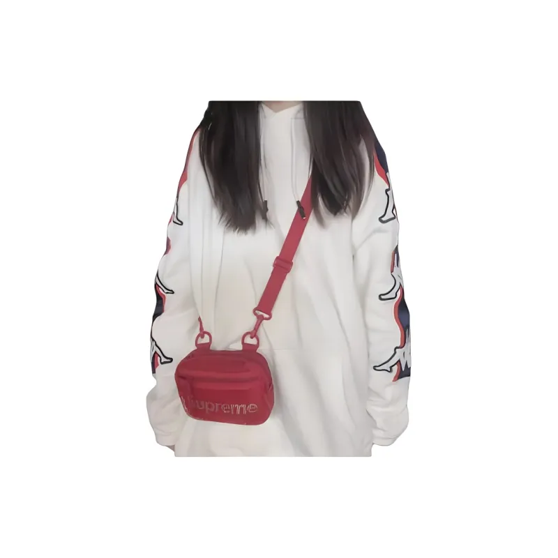 Supreme Spring/Summer 2020 Collection Nylon Shoulder Bag, Crossbody Bag Unisex Red-4