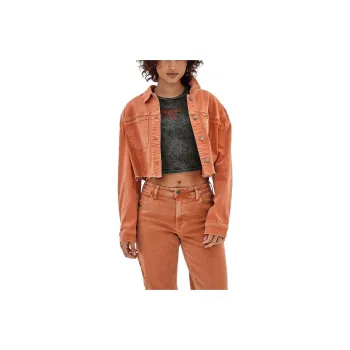 GUESS Originals Denim Jacket Jackets Coats Women's Orange