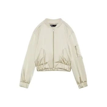 ZARA Jackets Coats Women's Champagne