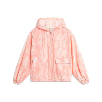 LiNing Sun Protection Clothing Women's Camellia Pink Full Print