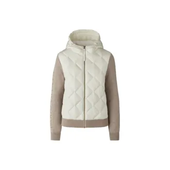 Canada Goose Solid Color Hooded Fitted Moderate Regular Edition Down Jacket Women's White