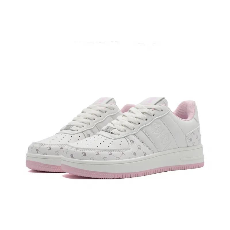 Teddy Bear Collection Coverage, Abrasion Resistant, Lightweight, And Breathable Low Top Skateboard Shoes Unisex-10