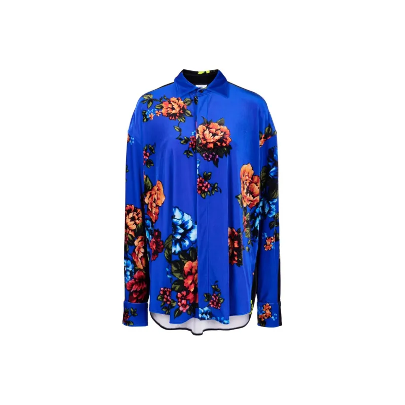 Vetements Velvet Flower Shirt 'Floral'-0