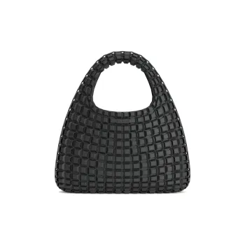 SCRY PU Handbag Medium Size Unisex Black