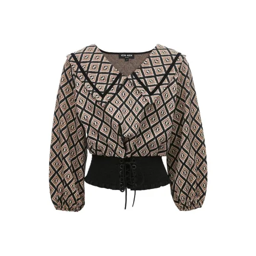 VERO MODA 브라운 코퍼 여성 셔츠