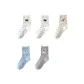 White, White, Beige, Blue, Gray